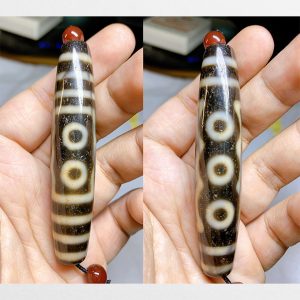 Dzi bead 5 mắt hàng A bigsize cỡ đại vân mắt siêu đẹp hàng size lớn cho người tìm sưu tầm