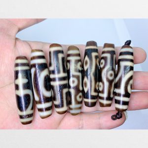 Tổng hợp đá dzi chất ivory top hàng C thân dài màu vàng nâu đẹp với đa dạng mắt