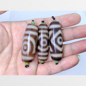 3 viên DZI BEAD VIP A+ thân ngọc hàng độc bản siêu hiếm chất lượng đặc biệt