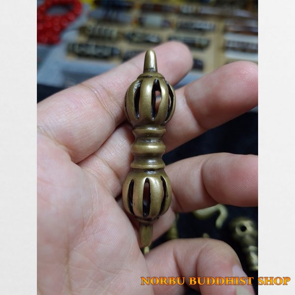 Old Thokcha Dorje 9 nine pronged copper bronze chày kim cương 9 chấu cổ Tây Tạng