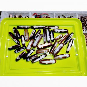 Tổng hợp Dzi bead Quán Âm Bồ Tát thân dzi dài