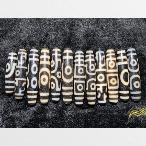 12 viên đá dzi bead bigsize thiên châu cỡ lớn chất đẹp cho người sưu tầm