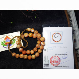 Chuỗi dây mã não bí ngô chất đẹp A tuyển chọn đã kiểm định ra thiên nhiên