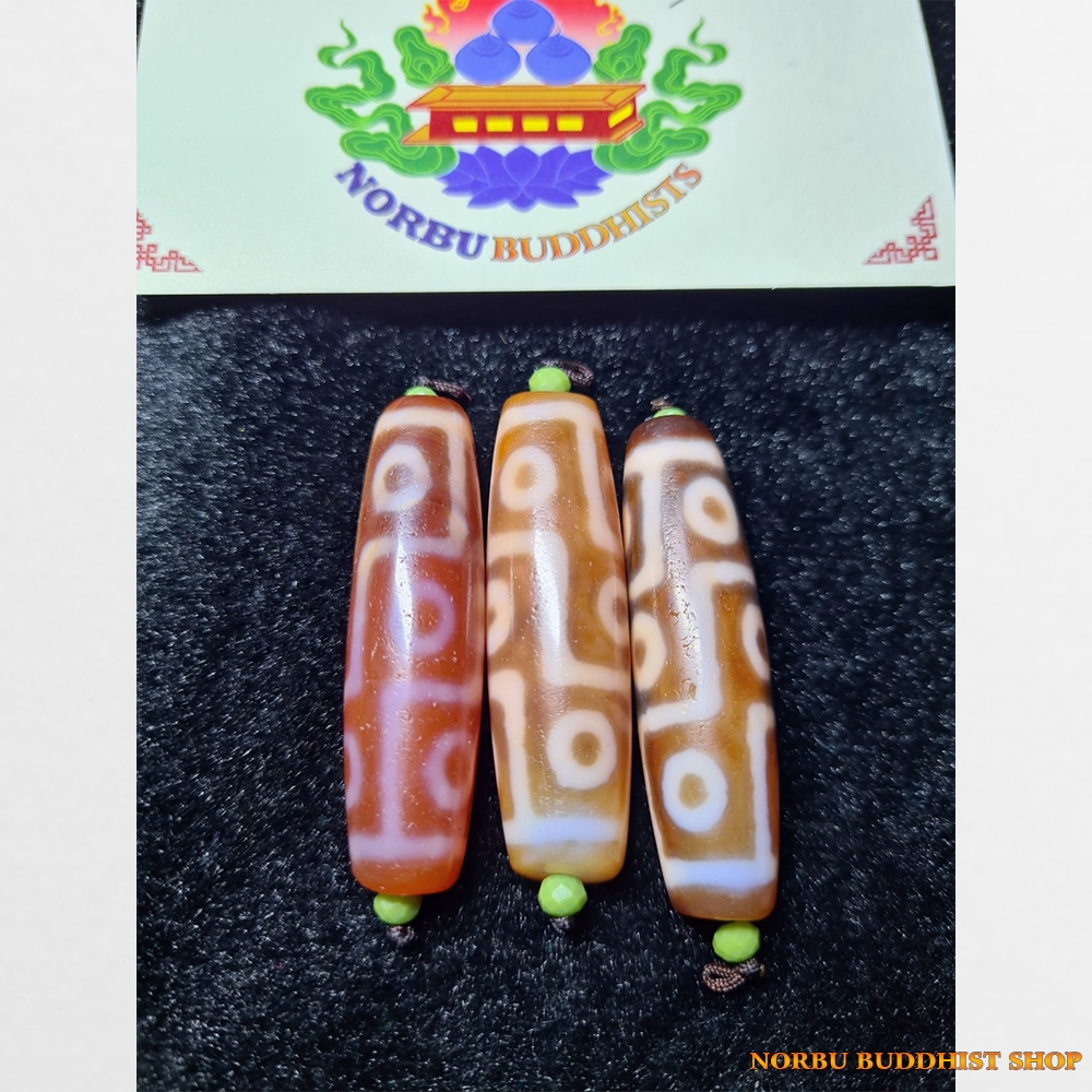 da-dzi-bead-3-vien-thien-chau-9-mat-than-ma-nao-ngoc-chat-a-van-do-ruc-tuyet-dep Đá dzi bead 3 viên thiên châu 9 mắt thân mã não ngọc chất A vân đỏ rực tuyệt đẹp