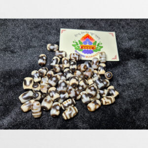 Dzi bead hàng nhỏ trụ ngắn mini mix kèm chất đẹp