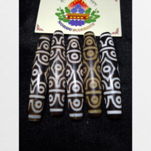 5 viên dzi bead 15 mắt bigsize thân dài tuyển chọn vân đẹp