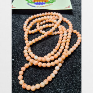 Chuỗi san hô đỏ hóa ngọc hạt tròn đẹp chưa mix sưu tầm hiếm gặp