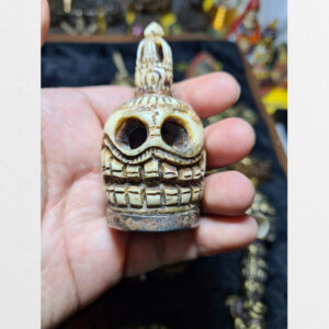 Con dấu Tibet cỡ lớn khắc hình sọ người từ xương yak