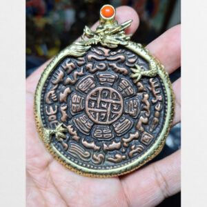 Cửu cung Văn Thù Bát Quái Melong cỡ lớn bọc rồng antique 17