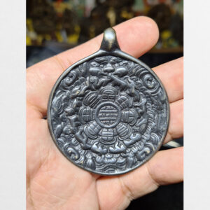 Cửu cung Văn Thù Bát Quái Melong cỡ lớn nền đen antique 11