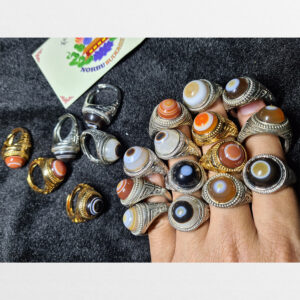 Nhẫn mã não mắt dê hợp kim giá rẻ