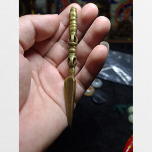 Pháp khí phurba mini thân chày kim cương cỡ nhỏ Antique