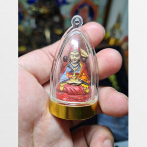 Tsa Tsa Guru Dewa bọc kính yểm thuốc pháp và hạt lúa mạch từ Tibet