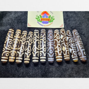 11 viên dzi bead 12 mắt bigsize vân tuyển chọn chất đẹp sưu tầm