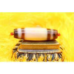 Chong dzi bead sọc trắng lớn A 76