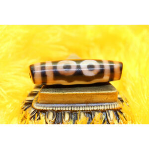 Dzi bead 5 mắt thân ngọc A 43