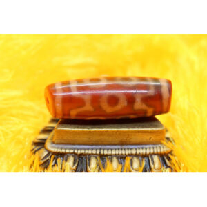 Dzi bead 7 mắt thân ngọc A 60