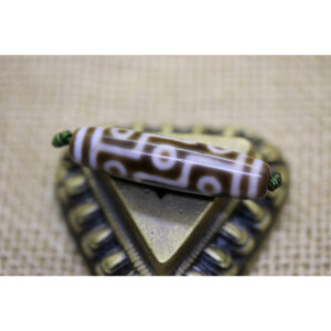 Dzi bead 9 mắt chu sa hiếm gặp A+ 136