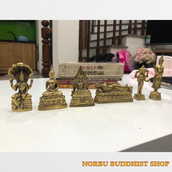 Bộ 6 tượng đồng nhỏ Phật giáo Nam tông sưu tầm