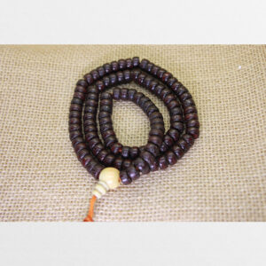 Chuỗi 108 bồ đề tinh nguyệt hạt già mài trụ chất nâu Antique