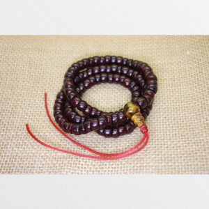 Chuỗi 108 bồ đề tinh nguyệt mài vát bóng đẹp màu đỏ vang Antique