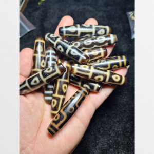 Dzi bead 9 mắt lá bồ đề 5 mắt 9 mắt đẹp tổng hợp