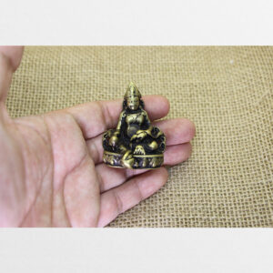 Tượng đồng mini ngài Dzambhala Hoàng Thần Tài Cỡ nhỏ từ Tibet