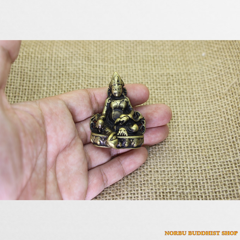 Tượng đồng mini ngài Dzambhala Hoàng Thần Tài Cỡ nhỏ từ Tibet