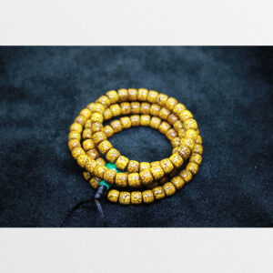 Chuỗi 108 bồ đề tinh nguyệt màu vàng chanh đẹp già