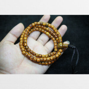 Chuỗi hạt 108 bồ đề tinh nguyệt mài trụ ngắn chất già cỡ nhỏ