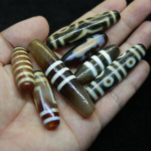 Dzi bead ba viên chong diz 2 mắt 3 mắt 8 mắt Quán Âm