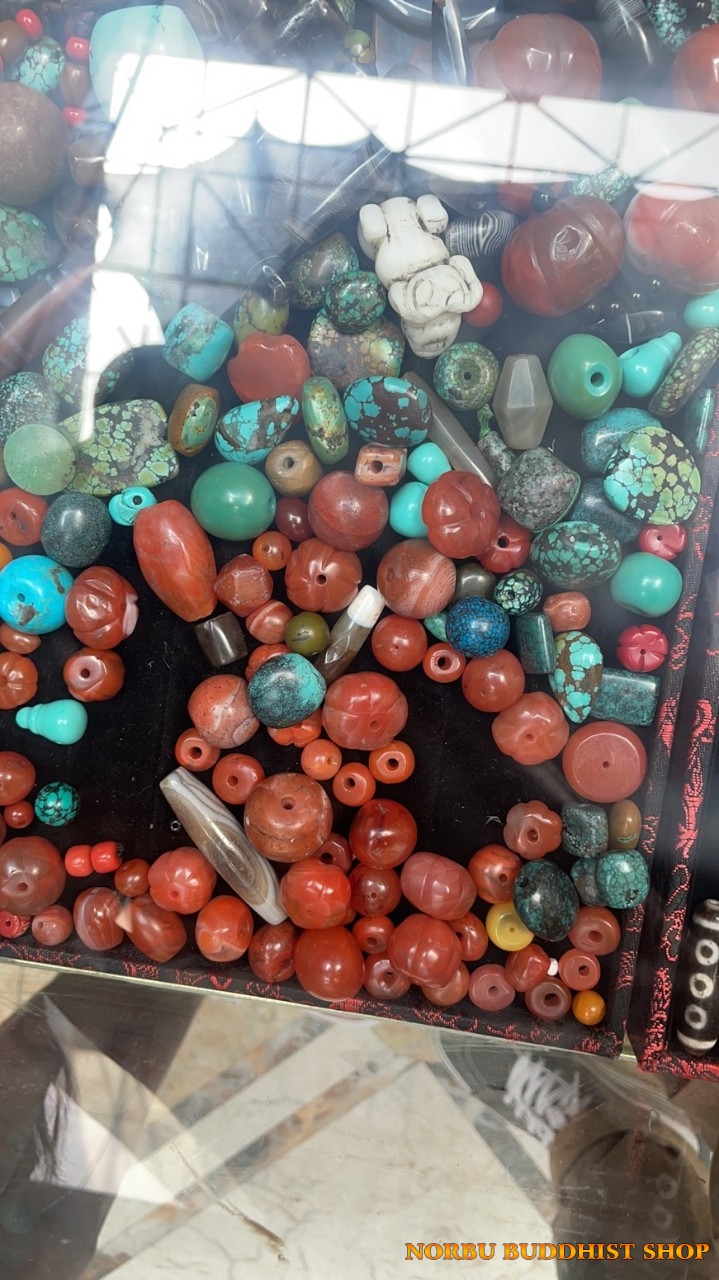Thú sưu tầm bead hạt mã não của người Tây Tạng điều gì kiến mã não cổ trở lên đăt đỏ 7
