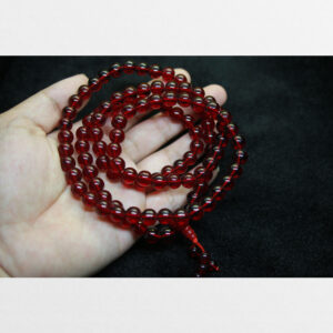 Tràng hạt 108 lưu li đỏ sậm trong