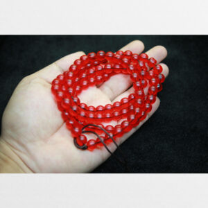 Tràng hạt 108 lưu li đỏ tươi trong