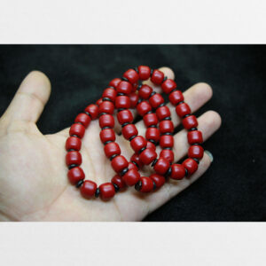 Vòng tay lưu li đỏ đậm chất già 3 chiếc