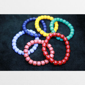 Vòng tay lưu li mới 6 màu xanh đỏ tím vàng chất đẹp