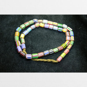 Chuỗi hạt lưu li đa sắc trụ ngắn Tây Á