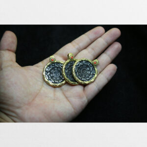 Cửu cung 9 mặt cỡ nhỏ bọc đồng chất đẹp từ Tibet