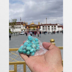 Lam ngọc turquoise thiên nhiên từ Lhasa