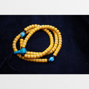 Tràng chuỗi hạt 108 lưu li vàng đã mix chất đẹp