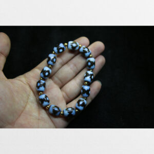 Vòng tay dzi bead 3 chấm chữ thập sưu tầm