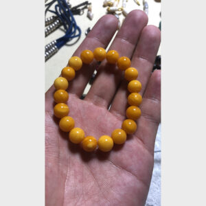 Vòng tay hổ phách mật lạp Lhasa old 50 year chất đẹp