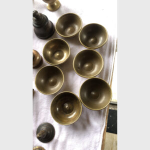 Bộ 7 chén đồng cổ 300 năm Tây Tạng