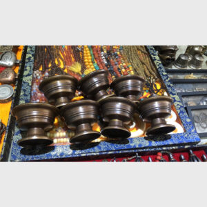 Bộ 7 chén đồng cỡ lớn từ Tibet