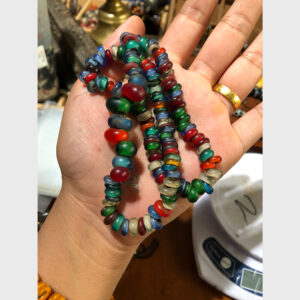 Chuỗi hạt lưu li cũ mix các màu