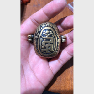 Hộp gau đồng cổ Tibet cỡ nhỏ