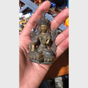 Tôn tượng mini Tibet ngài Tara Xanh