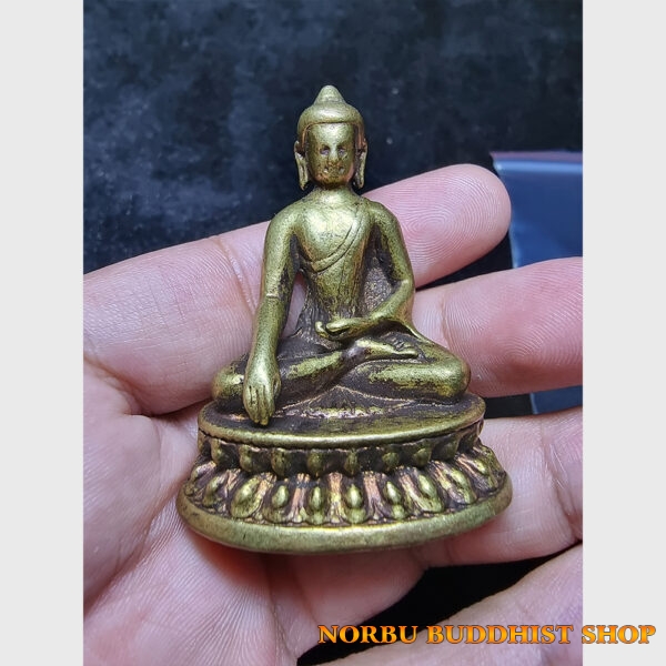 Tượng mini Đức Phật đồng vàng từ Tibet hiếm gặp