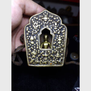 Bộ hộp Gau Tibet cổ 300 năm kèm tượng ngài Thích Ca hiếm gặp