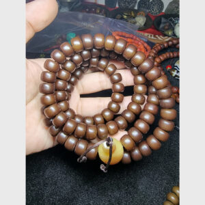 Chuỗi hạt lá bối Tibet màu nâu chất đẹp